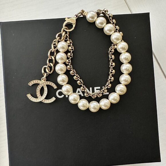 Chanel Gold & Pearl Bracelet - Picture 1 of 1